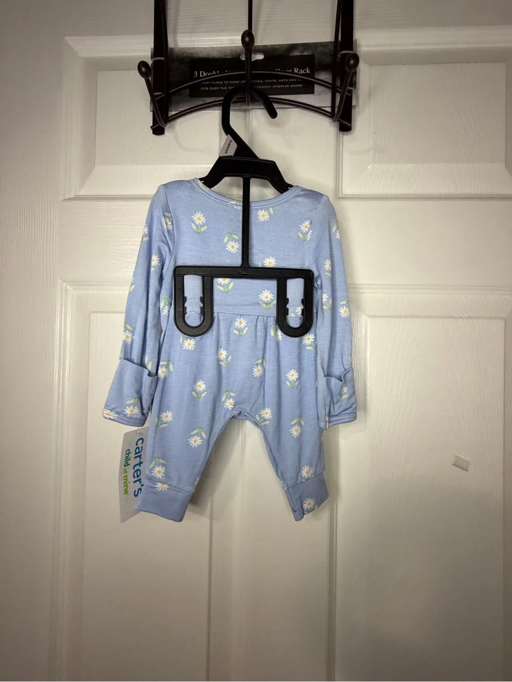 Carter's Light Blue Daisy Print Kids Pajama Set